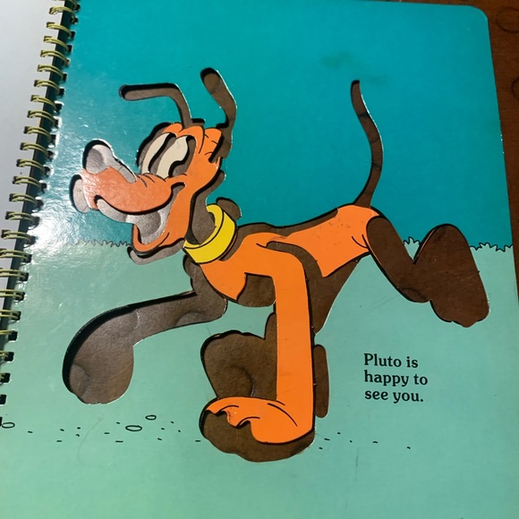 Walt Disney's Mickey Mouse Punch Out Stencil Spiral Books 1988 VTGWalt - Picture 6 of 10